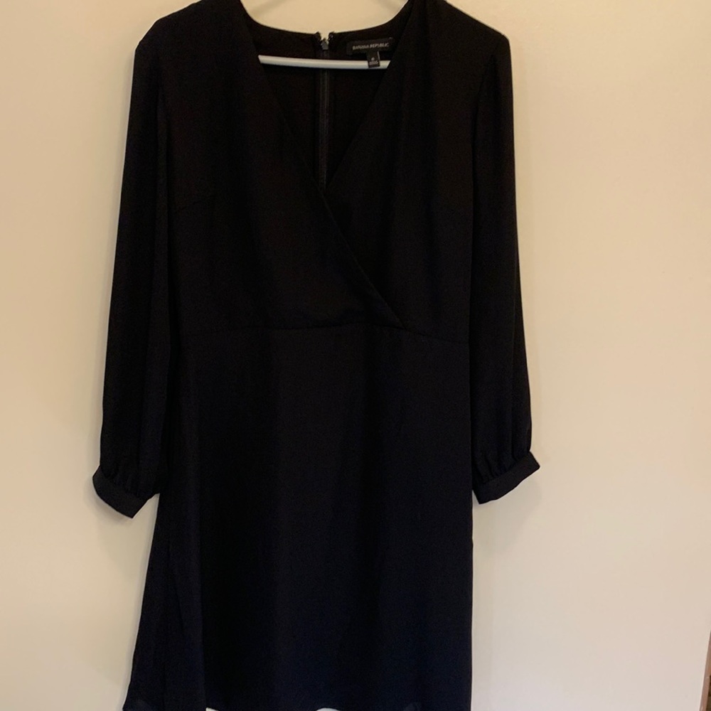 Banana Republic Silky Black dress, Size 8